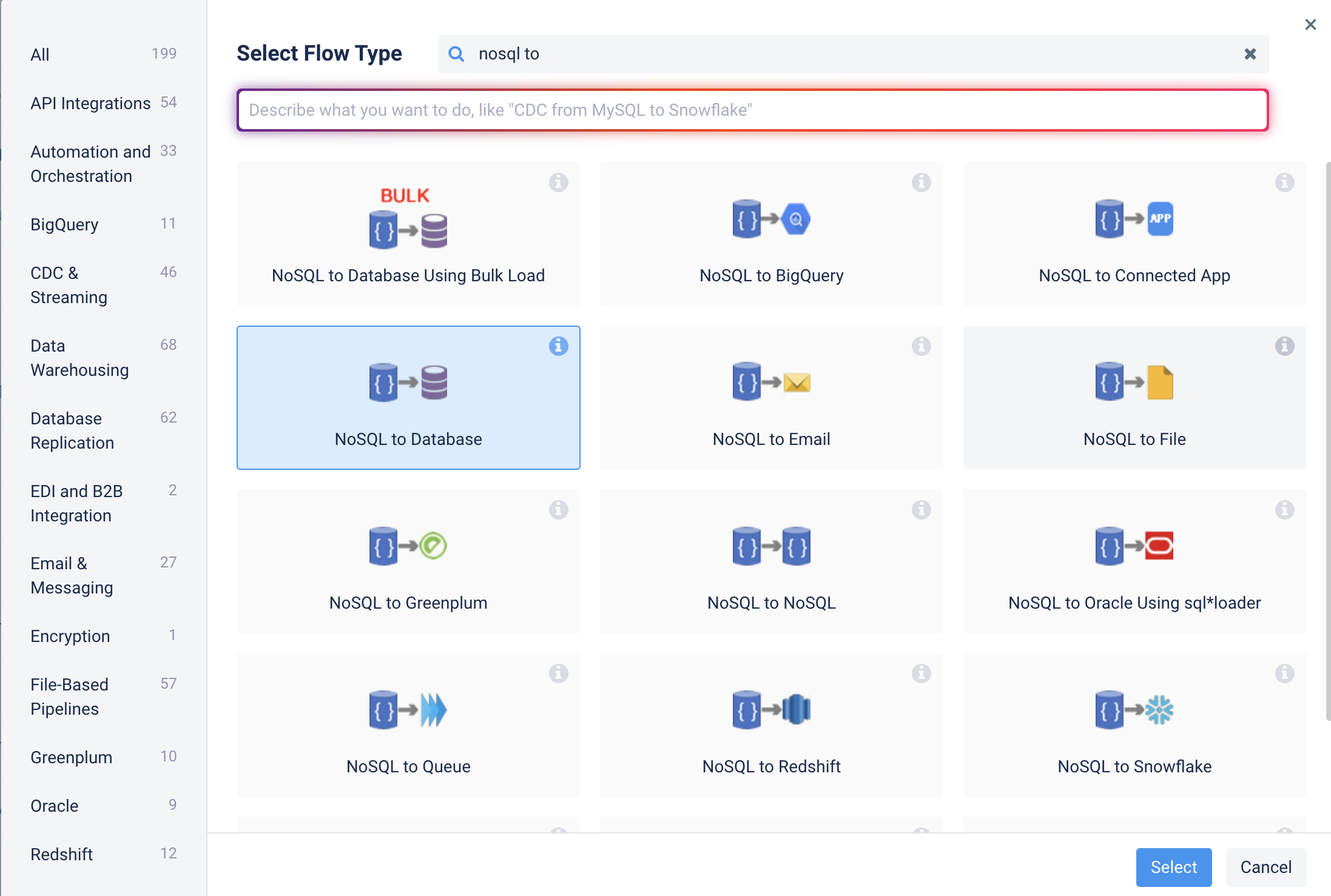 nosql to flow gallery