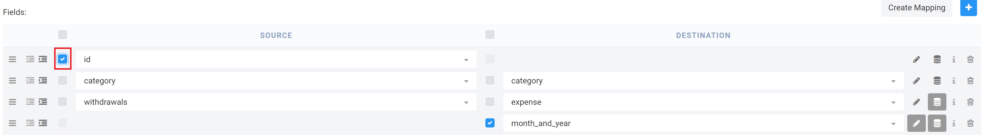 exclude auto-generated column