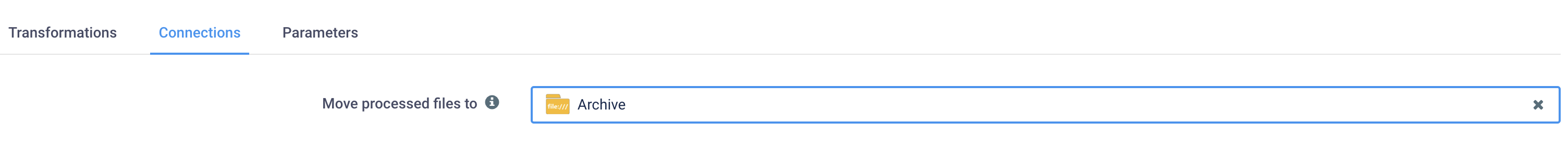 Move processed files to