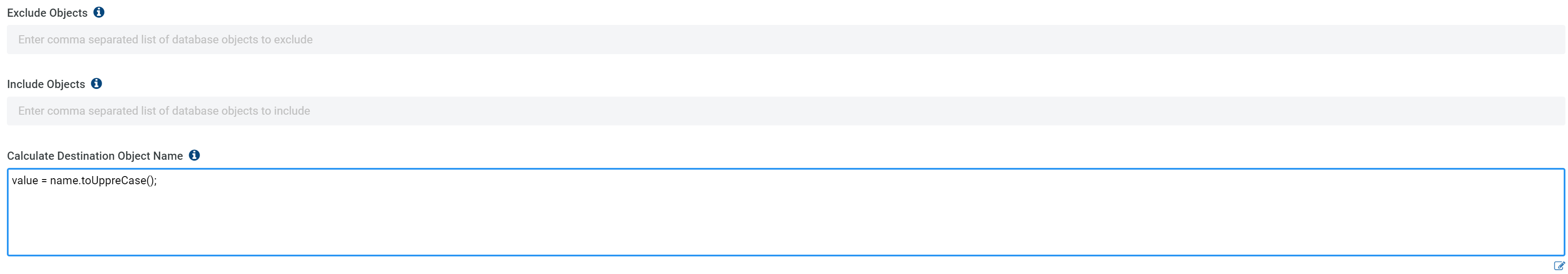 Calculate Destination Object Name