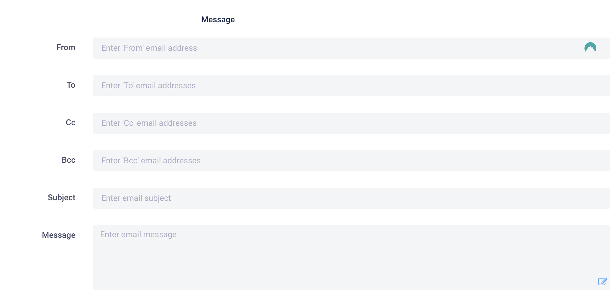 Outbound email settings