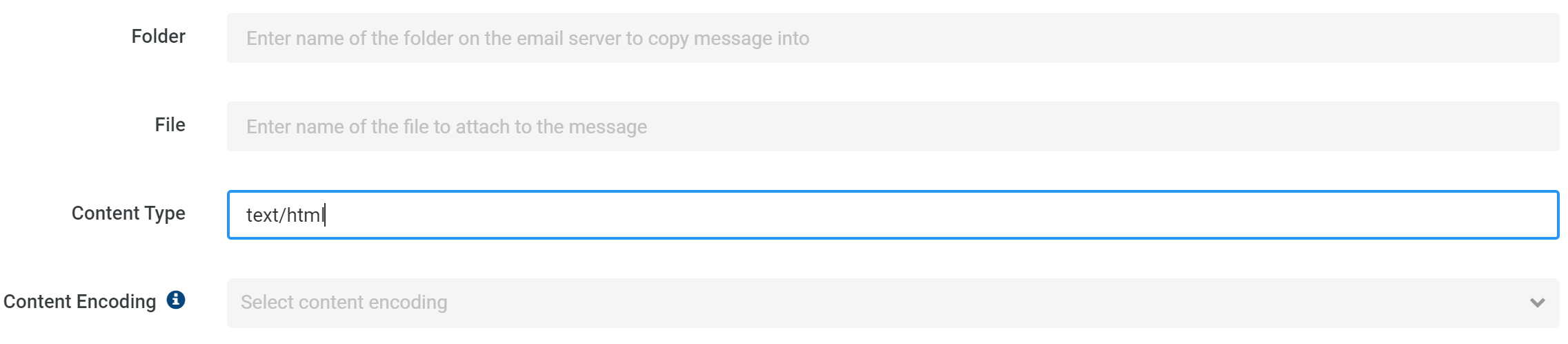 Content Type text/html